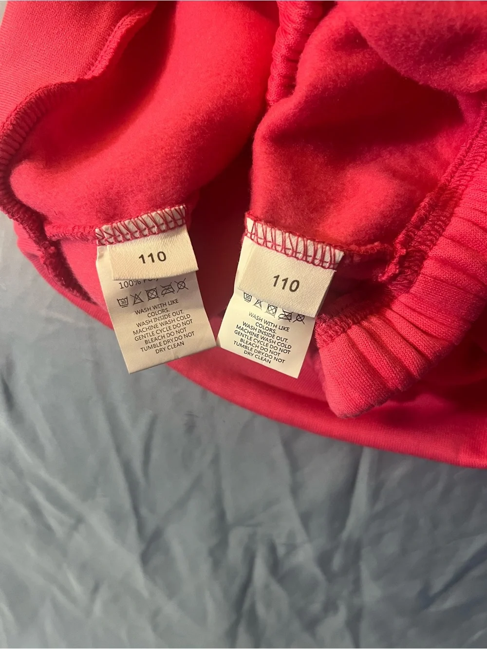 Girls' Pink Fleece Hoodie and Jogger Set